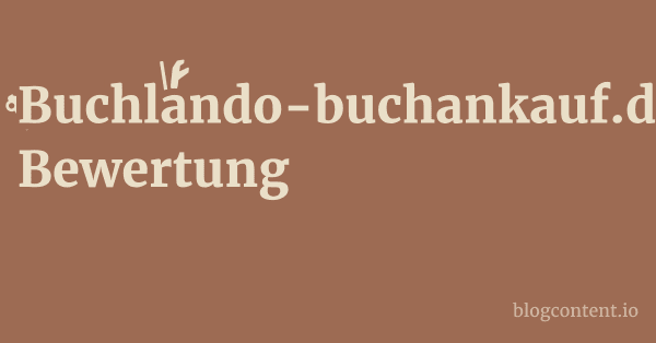 Buchlando-buchankauf.de Bewertung 1 by Partners
