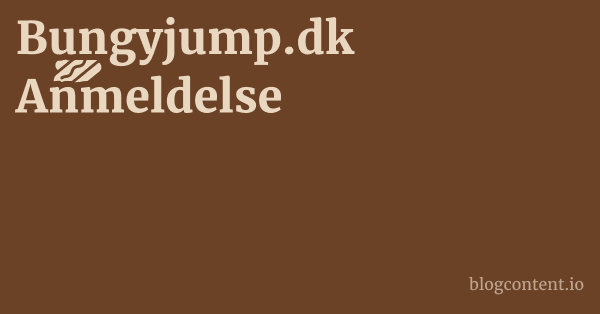 Bungyjump.dk Anmeldelse 1 by Partners
