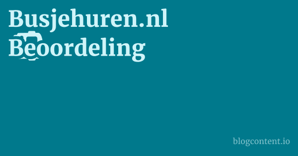 Busjehuren.nl Beoordeling 1 by Partners