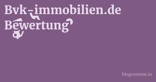 Bvk-immobilien.de Bewertung 1 by Partners