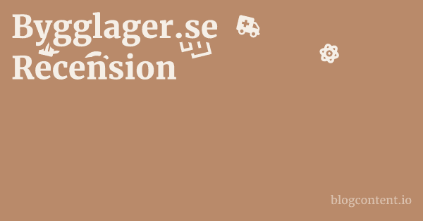 Bygglager.se Recension 1 by Partners