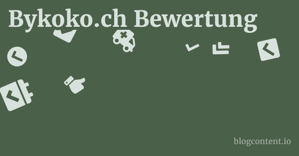 Bykoko.ch Bewertung 1 by Partners