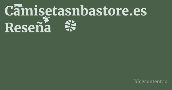Camisetasnbastore.es Reseña 1 by Partners