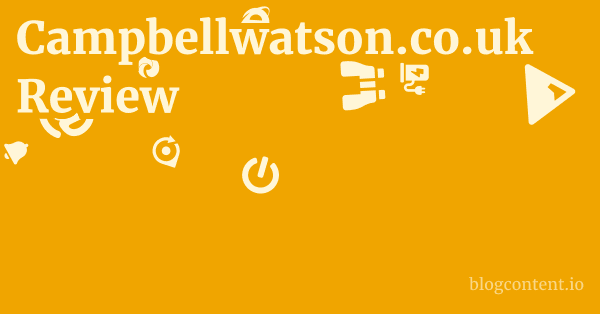 Campbellwatson.co.uk Review 1 by Partners
