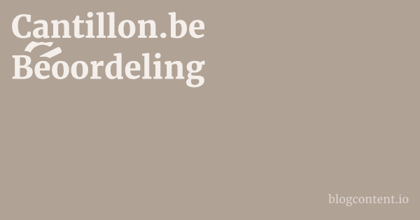 Cantillon.be Beoordeling 1 by Partners