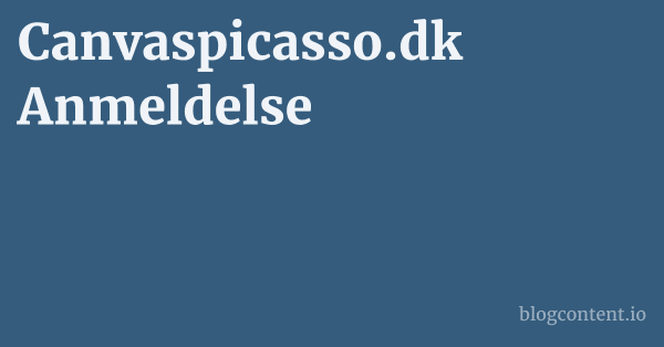 Canvaspicasso.dk Anmeldelse 1 by Partners