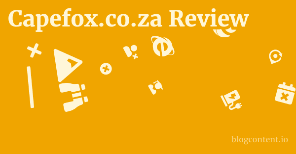 Capefox.co.za Review