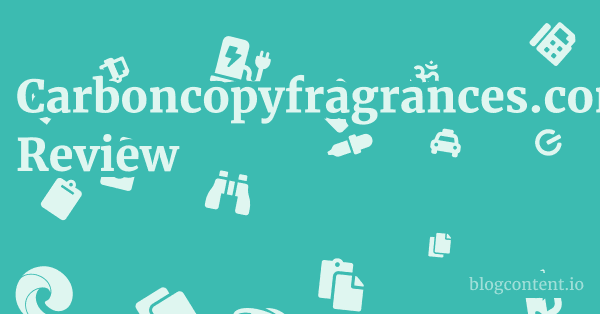 Carboncopyfragrances.com Review 1 by Partners