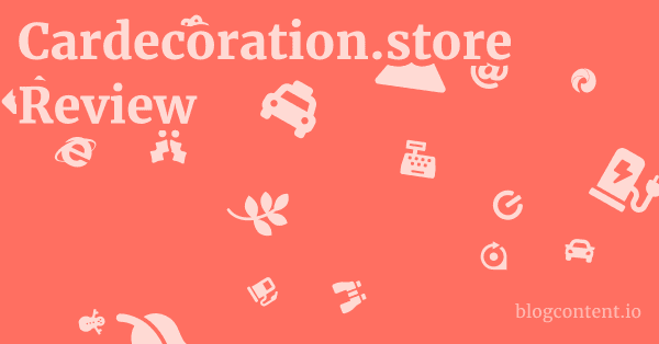Cardecoration.store Review 1 by Partners