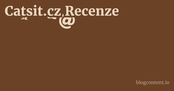 Catsit.cz Recenze 1 by Partners