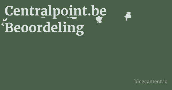 Centralpoint.be Beoordeling 1 by Partners