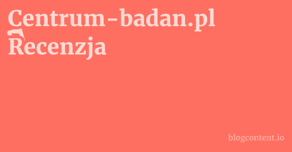 Centrum-badan.pl Recenzja 1 by Partners