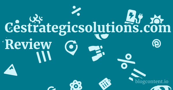Cestrategicsolutions.com Review 1 by Partners