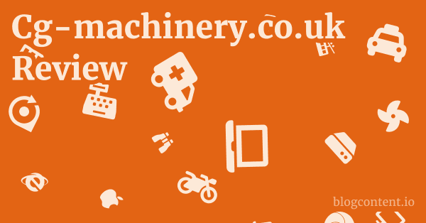 Cg-machinery.co.uk Review 1 by Partners