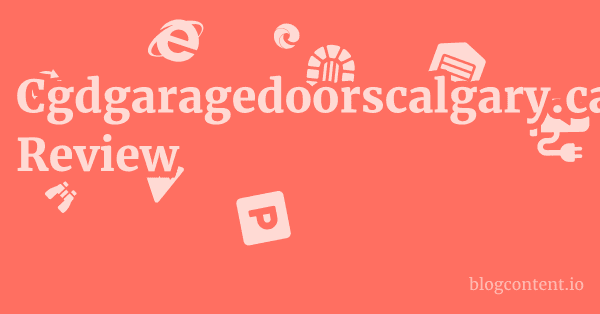 Cgdgaragedoorscalgary.ca Review 1 by Partners
