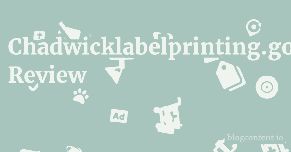 Chadwicklabelprinting.godaddysites.com Review 1 by Partners