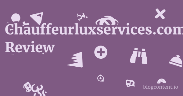 Chauffeurluxservices.com Review 1 by Partners