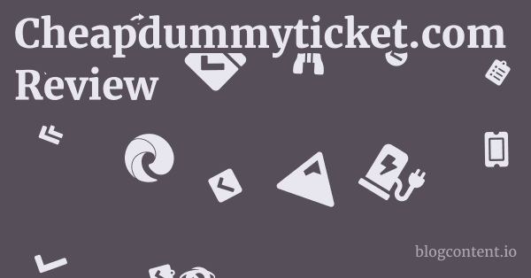 Cheapdummyticket.com Review 1 by Partners