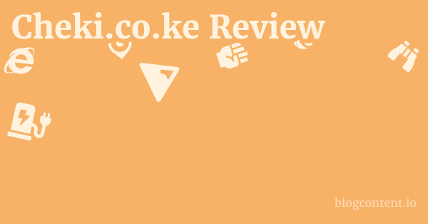 Cheki.co.ke Review 1 by Partners
