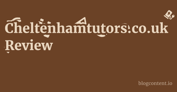 Cheltenhamtutors.co.uk Review 1 by Partners