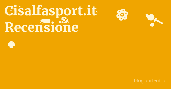 Cisalfasport.it Recensione 1 by Partners
