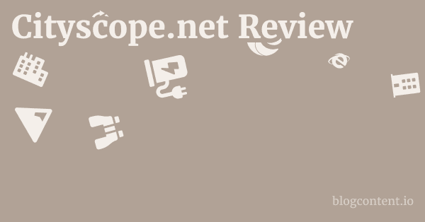 Cityscope.net Review 1 by Partners
