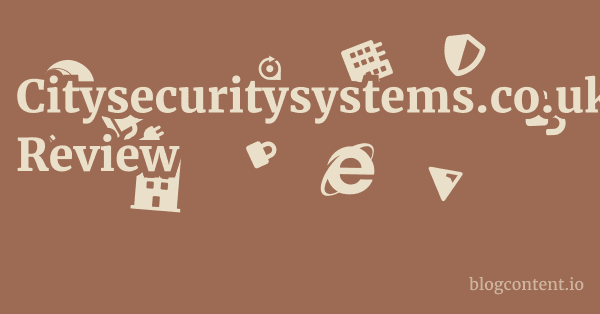 Citysecuritysystems.co.uk Review 1 by Partners