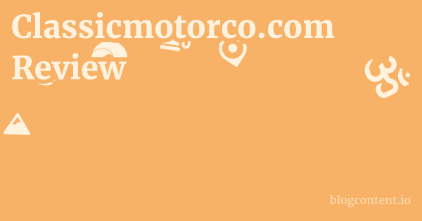 Classicmotorco.com Review 1 by Partners