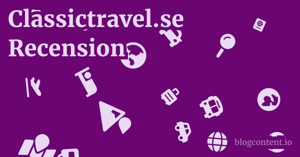 Classictravel.se Recension 1 by Partners