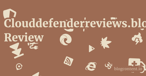 Clouddefenderreviews.blogspot.com Review 1 by Partners