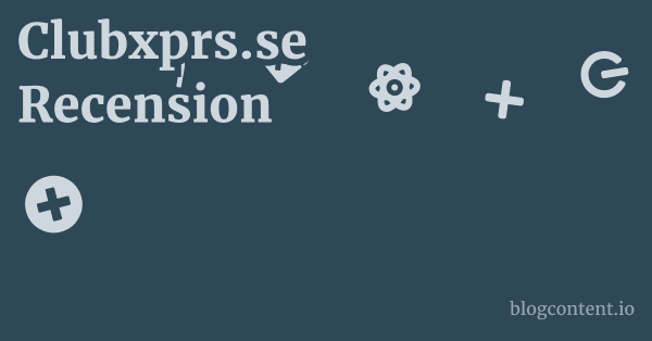 Clubxprs.se Recension 1 by Partners