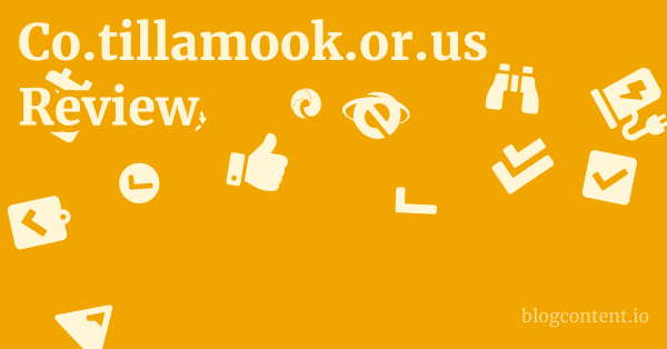 Co.tillamook.or.us Review 1 by Partners
