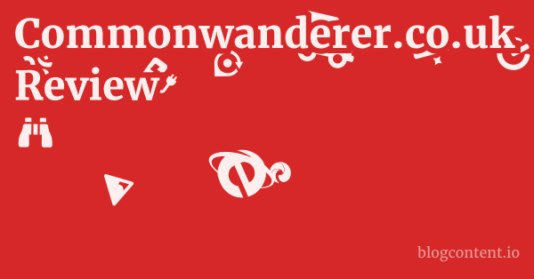 Commonwanderer.co.uk Review 1 by Partners