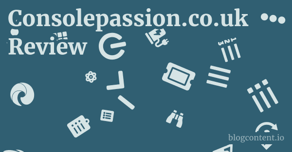 Consolepassion.co.uk Review 1 by Partners
