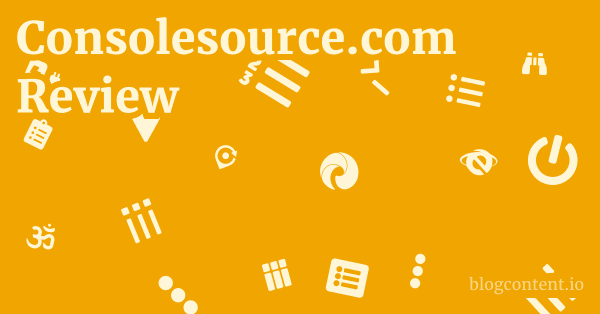 Consolesource.com Review 1 by Partners