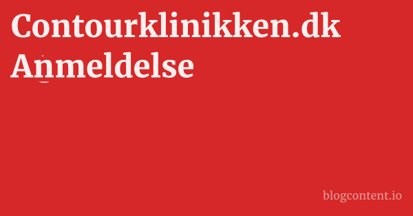 Contourklinikken.dk Anmeldelse 1 by Partners