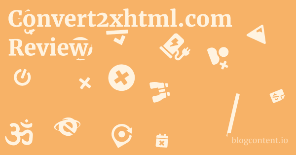 Convert2xhtml.com Review 1 by Partners