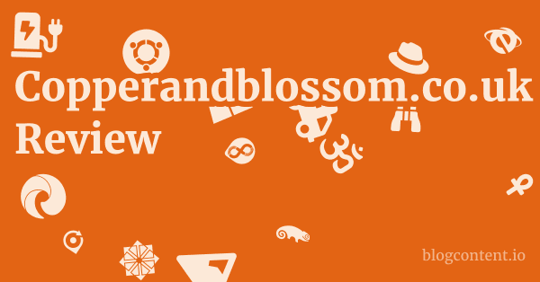 Copperandblossom.co.uk Review 1 by Partners