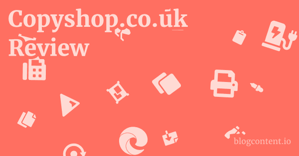 Copyshop.co.uk Review 1 by Partners