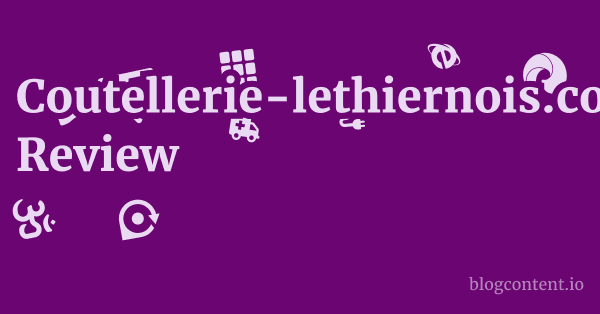 Coutellerie-lethiernois.com Review 1 by Partners