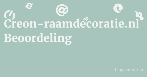 Creon-raamdecoratie.nl Beoordeling 1 by Partners