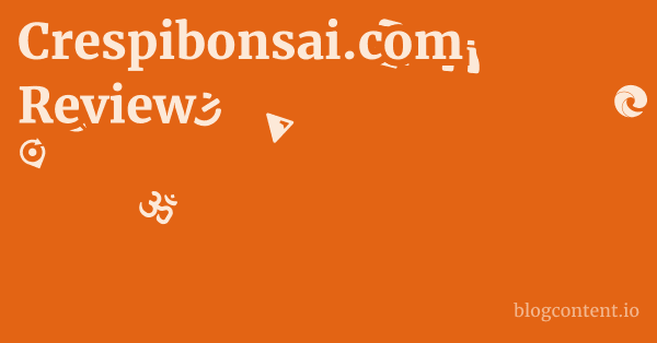 Crespibonsai.com Review 1 by Partners