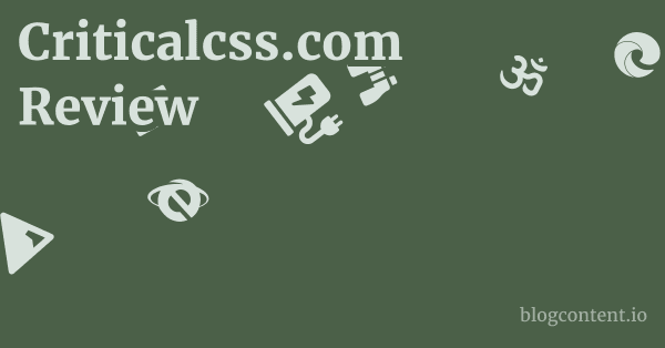 Criticalcss.com Review 1 by Partners