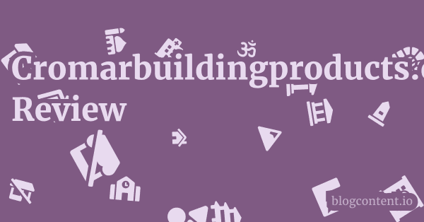 Cromarbuildingproducts.com Review 1 by Partners