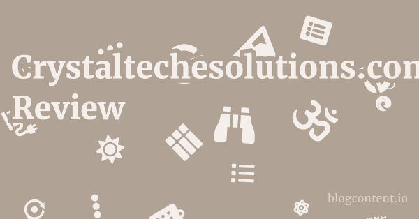 Crystaltechesolutions.com Review 1 by Partners