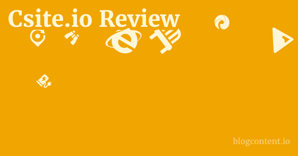 Csite.io Review 1 by Partners