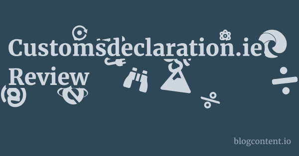 Customsdeclaration.ie Review 1 by Partners