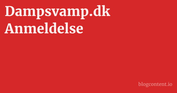 Dampsvamp.dk Anmeldelse 1 by Partners