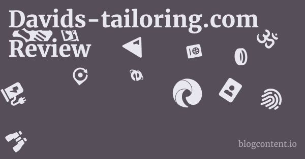 Davids-tailoring.com Review 1 by Partners