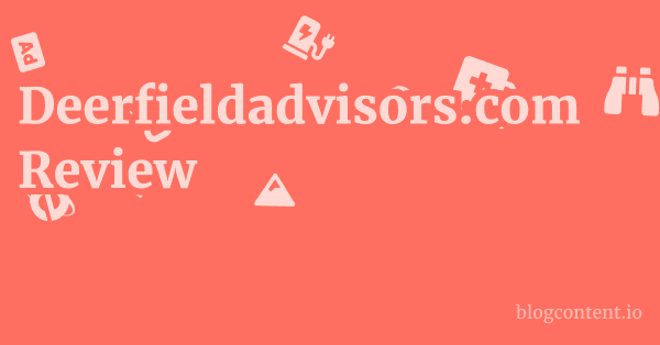 Deerfieldadvisors.com Review 1 by Partners